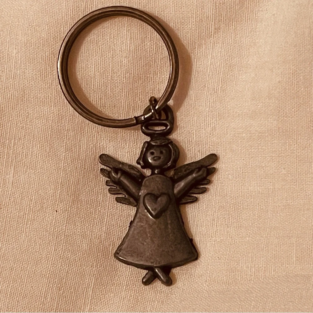 NWT Metal Angel Key Ring
